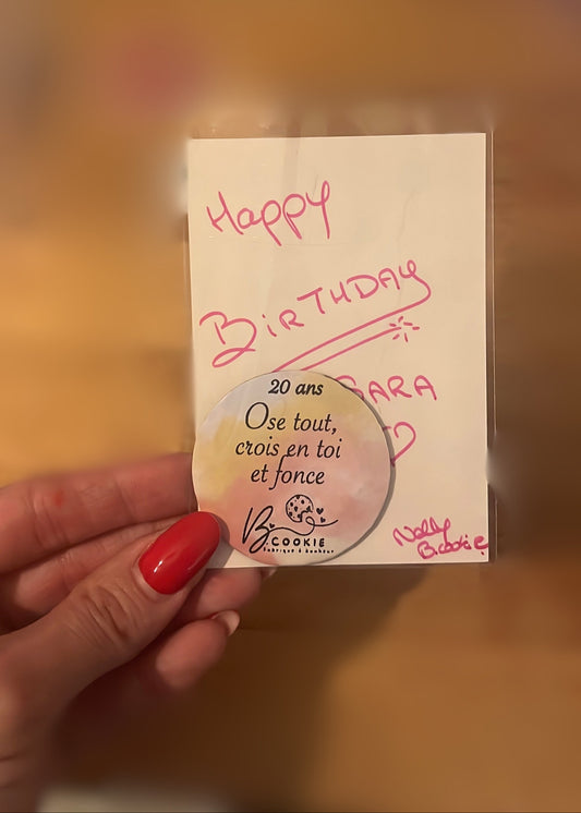 Aimant personnalisé avec message pour réfrigérateur